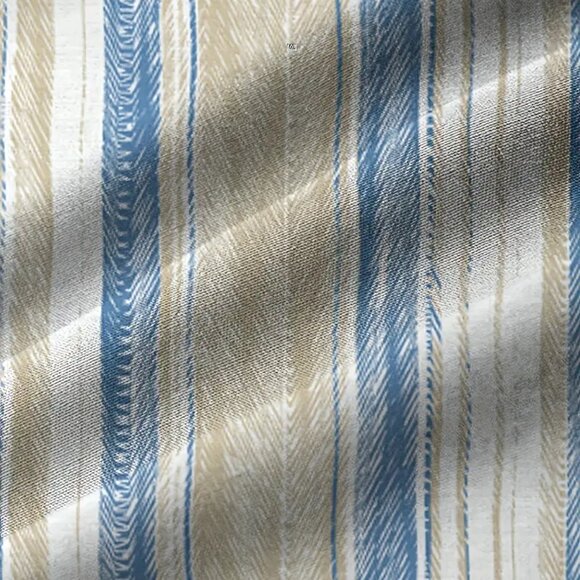 Vintage Bowling Pattern Water Ripple Print Men's Plus Size 3X Button-Up Shirt - Picture 6 of 6